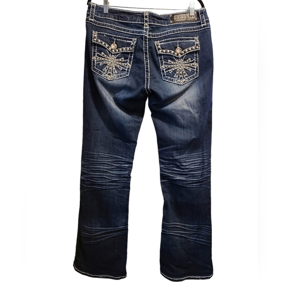 LA Idol mid-rise jeans W35 L34 - Picture 2 of 9